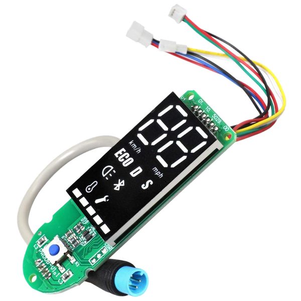 

electric scooter dashboard with screen cover upgrade display circuit board switch bluetooth circuit board scooter accessories fo