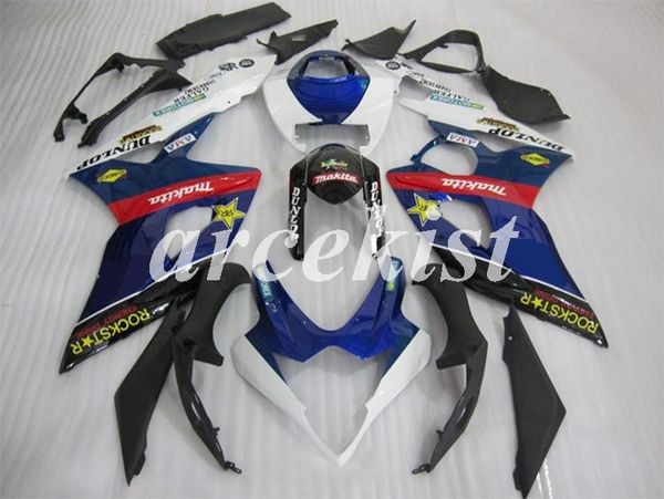 

новый abs мотоциклов обтекатели набор, пригодный для suzuki gsxr1000 gsxr1000 k5 2005 2006 05 06 кузовостроение набор прохладный синий белый