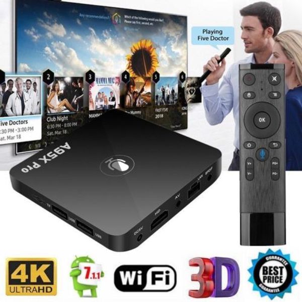 

a95x pro android 7.1 tv box voice control amlogic s905w 2.4g wifi 4k hd google set box media player