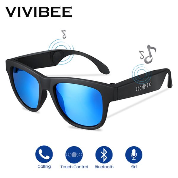 

vivibee sunglasses music 2019 trending products smart men bluetooth women polarized audio sun glasses, White;black