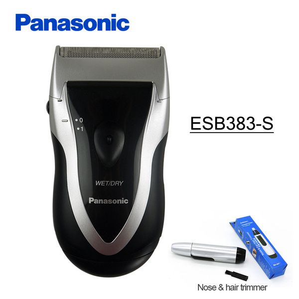 

100% original panasonic electric shaver esb383-s aa battery body wash support wet and dry shaved for men's electric shaver