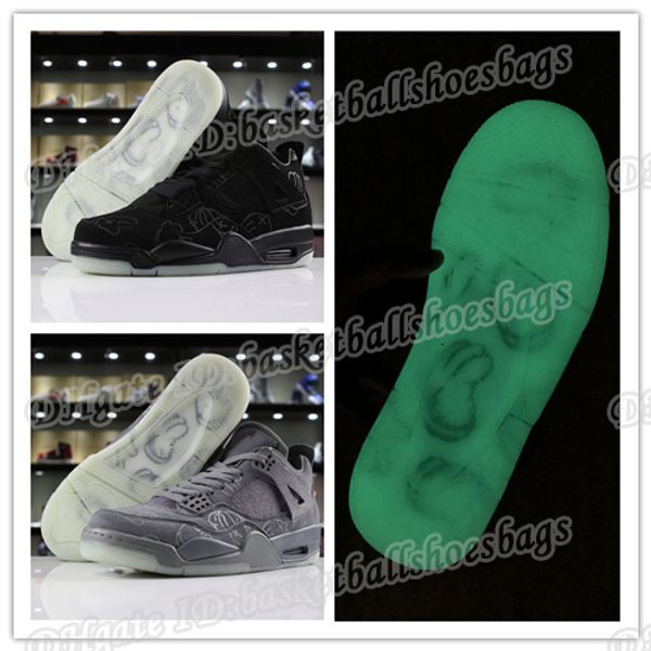 

with men box 4s basketball shoes 4 cool grey black sports luxury designer trainer sneakers athletic shoes bsb