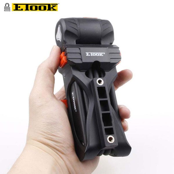 

etook et350 anti-theft folding lock 750mm bicycle flip alloy security level 3 ing