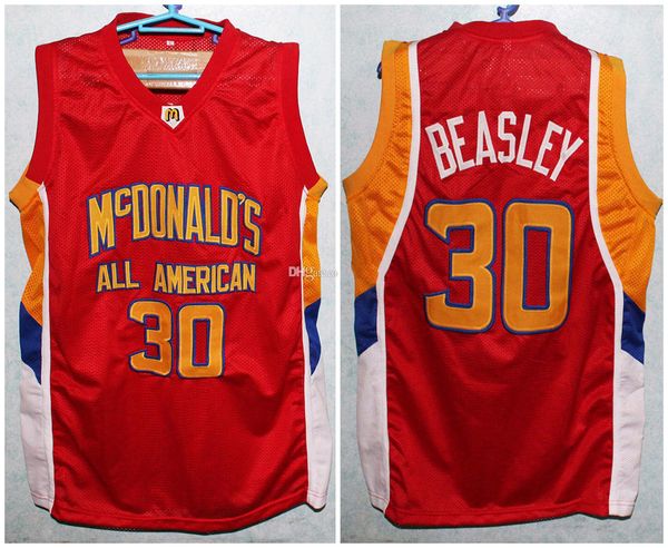 McDonald's All American Michael Beasley #30 Retro Basketball Jersey Mens ed personalizzato qualsiasi numero di nomi numerici