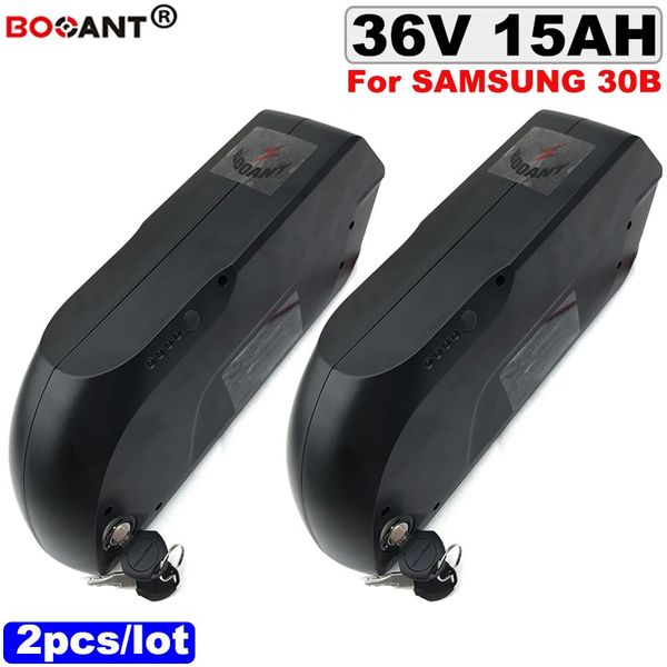 2 pçs / lote Recarregável 36 V bicicleta Elétrica bateria de lítio 36 V 15AH E-bicicleta bateria de íon de lítio para Original SAMSUNG 30B 18650 celular