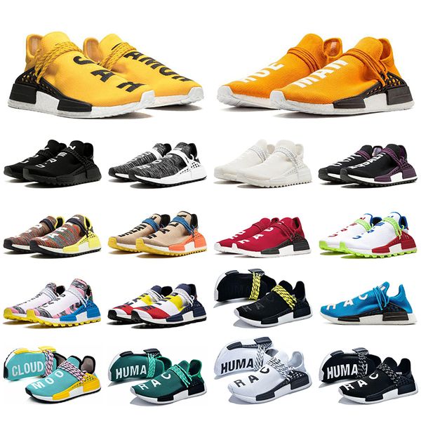 

with socks originals human race designer men women running shoes pharrell williams solar pack mens trainers sports sneakers, White;red