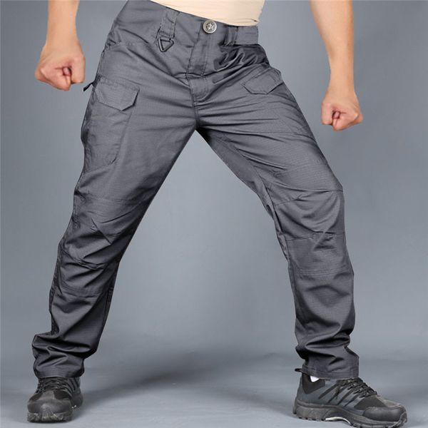 

men's joggers scratch-proof waterproof pants for outdoor camping climbing fashion casual streetwear hip hop pants trousers, Black