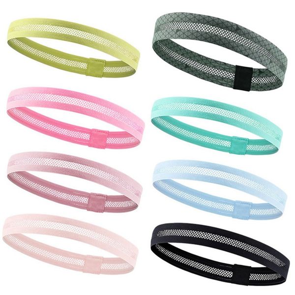 

2019 women men yoga hair bands sports headband anti-slip elastic sweatband yoga running biking headscarf outdoor sport, Yellow;black