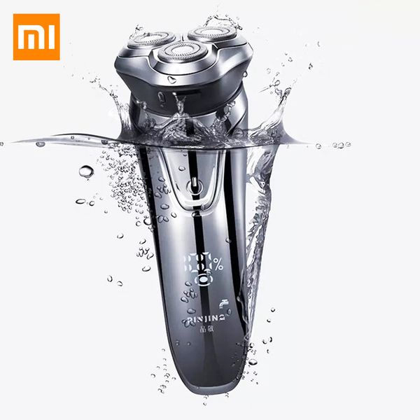 

xiaomi pinjing electric shaver razor men washable usb rechargeable wireless 3d smart control shaving beard machine