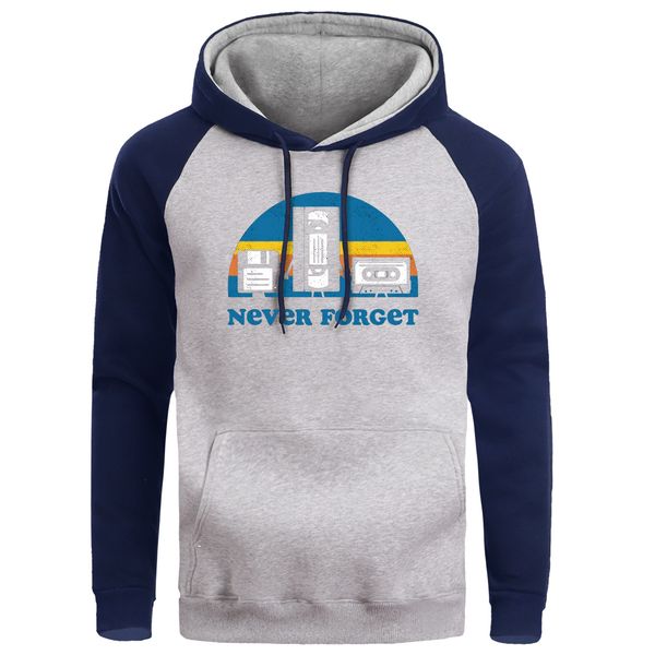 

sweatshirt men crewneck hoodies never forget sweatshirts winter fleece warm mens harajuku pullover streetwear male funny hoodie, Black