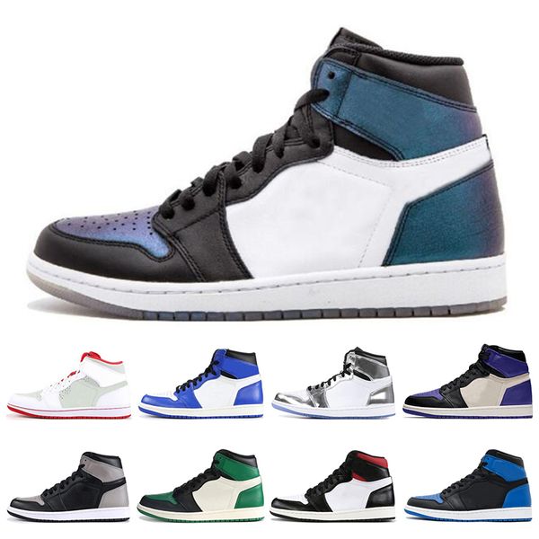 

1s mens basketball shoes fearless unc court purple pine green chicago yellow toe 1 mens trainers sports sneakers us 7-11