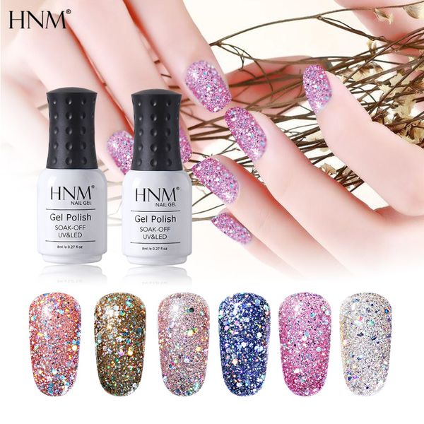 

hnm glitter diamond semi permanent painting gellak shiny lucky lacquer enamel stamping primer 8ml uv gel nail polish, Red;pink