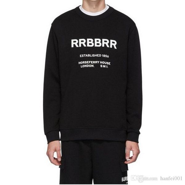 

19fw london logo printing fashion black sweatshirt men women highstreet established 1856 sweatshirt men women hflswy336