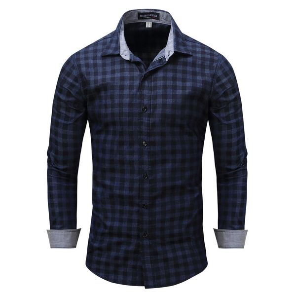 

will code men's wear long sleeve cowboy lattice shirt 086, White;black