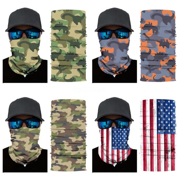 

magic headband ghost mask multi function halloween cosplay bicycle polyester fiber skull half face mask skull scarf neck warmer #757#261, Blue;black