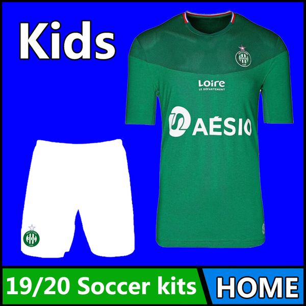 

19 20 thai quality ligue 1 kid a aint etienne occer jer ey outdoor t hirt 2019 20 aint etienne kid kit home jer ey outdoor t hirt