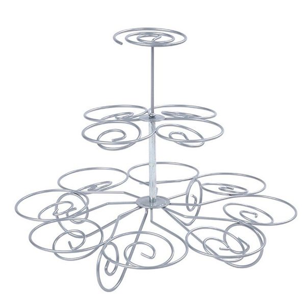 

3 tier wire cupcake stand muffin holder tower cakes decorating supplies decorated cuocakes baking kitchen bakeware party tools other bakewar