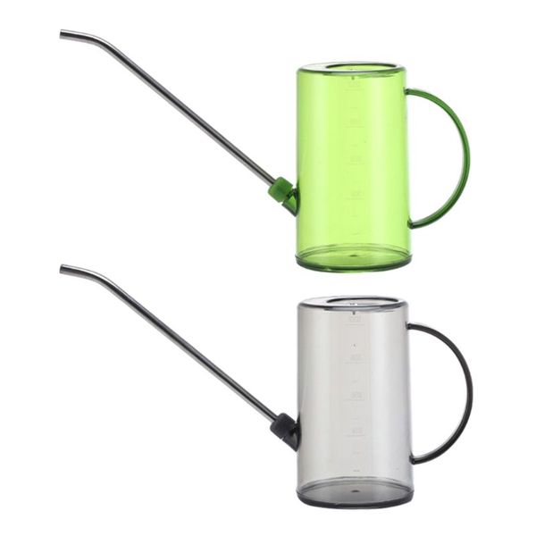 

1l нержавеющей стали длинный носик месяц лейка пот цветника растения чайник u50a