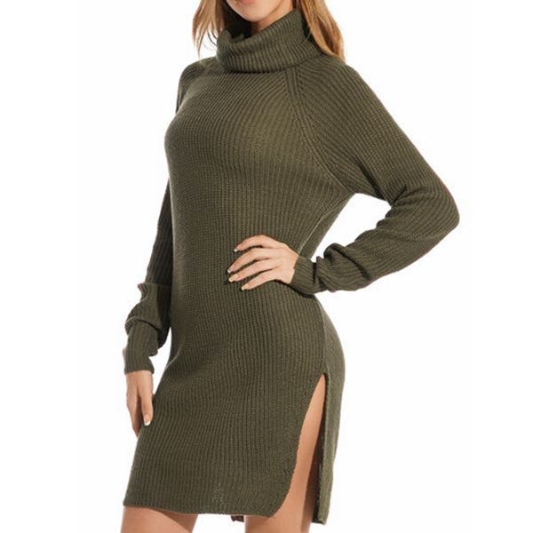 

solid color turtleneck pullover sweater tricot femme plus size fashion clothes for female winter women sweater dropshipping, White;black