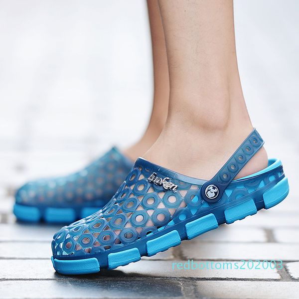 

casual shoes summer new non-slip summer beach sandals men's hole shoes r03, Black