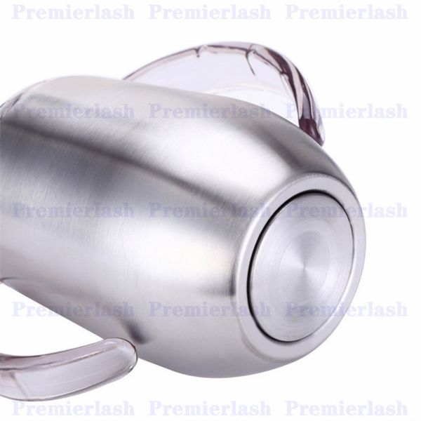 

stainless steel double handle mug 8oz sippy egg shaped vacuum insulated outdoor wine beer glasses milk cups hydration gear ooa6344