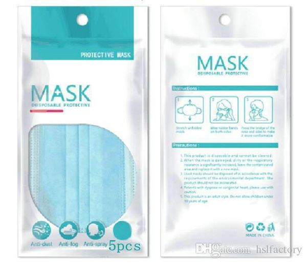 

50pcs/packing pm2.5 mask protect face mask dustproof protective mask anti-bacterial masks for adults mens in stock