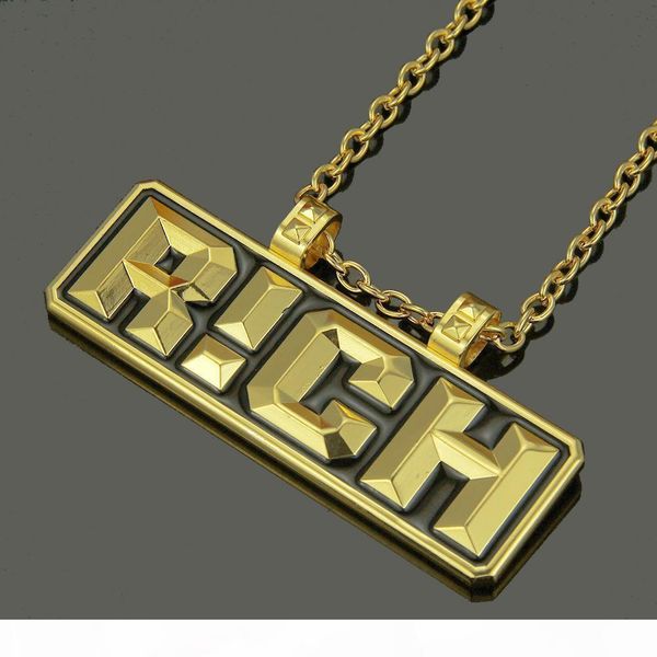 

f china has a hip -hop second season promotion rich gold tag necklace china 's new rap men 's pendant jewelry, Silver