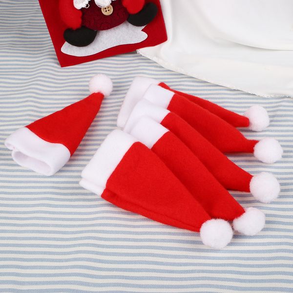 

6pcs christmas hap cutlery fork spoon knife tableware utensil pocket bag holder