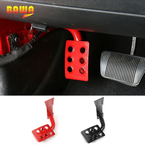 

bawa pedals metal left side foot rest kick panel for wrangler jk 2008-2017 car interior accessories for jk s