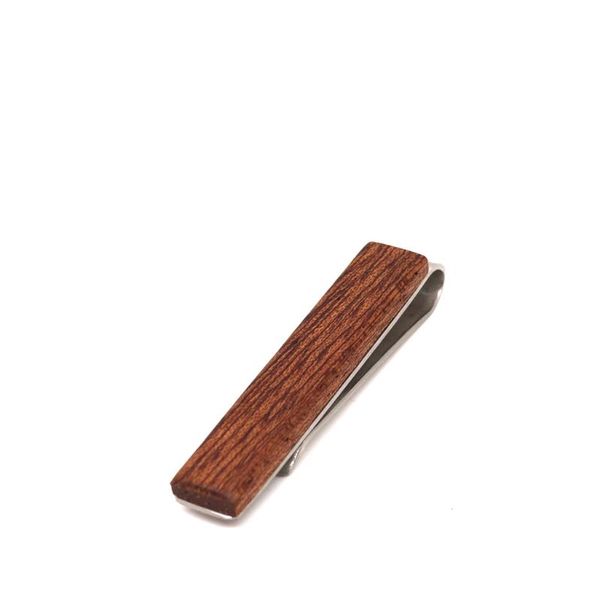 

wooden tie clip men's bar on the jewelry wood tie pin men's gift fashion casual trend, Silver;golden