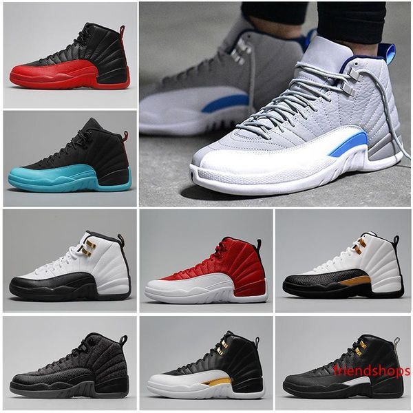 

12 12s mens basketball shoes cny french blue master flu game black gym red taxi playoffs gs barons sports sneaker