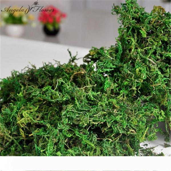 

500 г сумка держать сухой реальный зеленый мох декоративные растения ваза искусственный дерн шелк цветочные аксессуары для украшения цветочн
