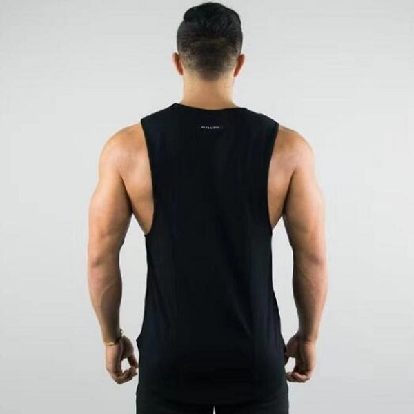 Verão Gyms Tank Tops Para Homens Moda Masculina Undershirts Esportivos Desgaste Musculação Homens de Fitness Exercício Colete Sem Mangas Camisa