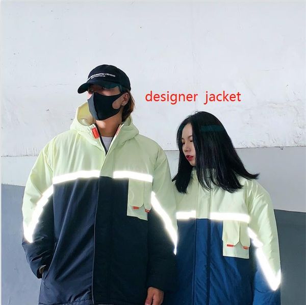 

winter mens down jackets with letters designer jacket reflective strips luxury designer mens jacket outwears windbreaker jacket clothes, Black;brown