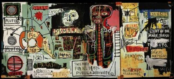 

jean michel basquiat expressionism - "notary" home decor handpainted &hd print oil painting on canvas wall art canvas pictures 200