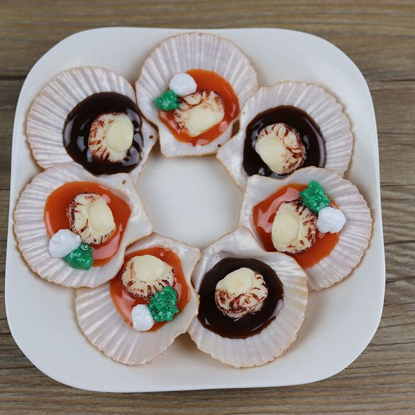 

artificial foods & vegetables simulation oysters seafood oysters scallops conch shells food food model