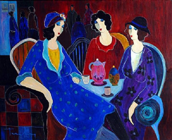 

itzchak tarkay nouvelles фигурация главная произведения искусства современный портрет сеньоры ручной работы картины маслом на холсте вогнута