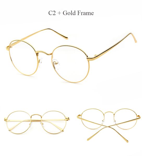 

wholesale- lens women men retro gold eyeglass optic frame eyewear vintage spectacles, Silver