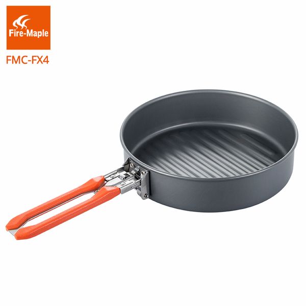 

fire maple feast vesta pan outdoor camping hiking pinic portable hard aluminium alloy frying foldable handle fmc-fx4