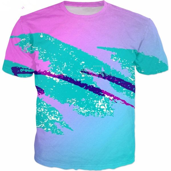 

эстетическая бумажная чашка новейшая мода футболка 3d печати мужчин / женщин унисекс лето круглый воротник с коротким рукавом случайные топы, White;black