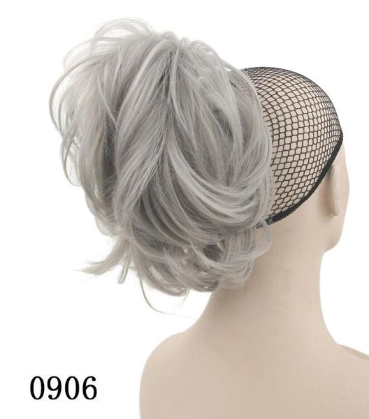 

035 Синтетический Хвост Длинные Прямые Волосы 16" / 22" Клип Хвост Наращивание Волос Б