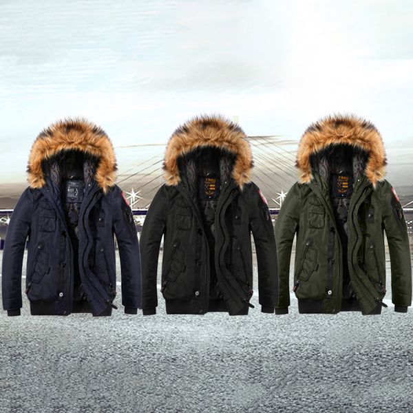 

мужчины dedigner мода ветровки пальто 2020 марка толстые теплые куртки с капюшоном престижное тонкий пальто для мужчин 3 цвета размер m-2xl, Black