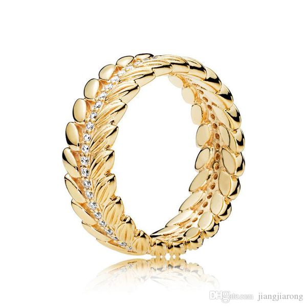 

pr103 vigor grain gold plated ring size 6-9 big brand 925s silver ring diamond sell single lover christmas gift pandor ring