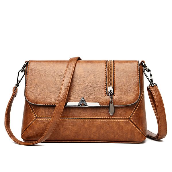 

solid color women clutch messenger bag design girls' shoulder bags diagonal pu leather lady handbags vintage small messenger bag