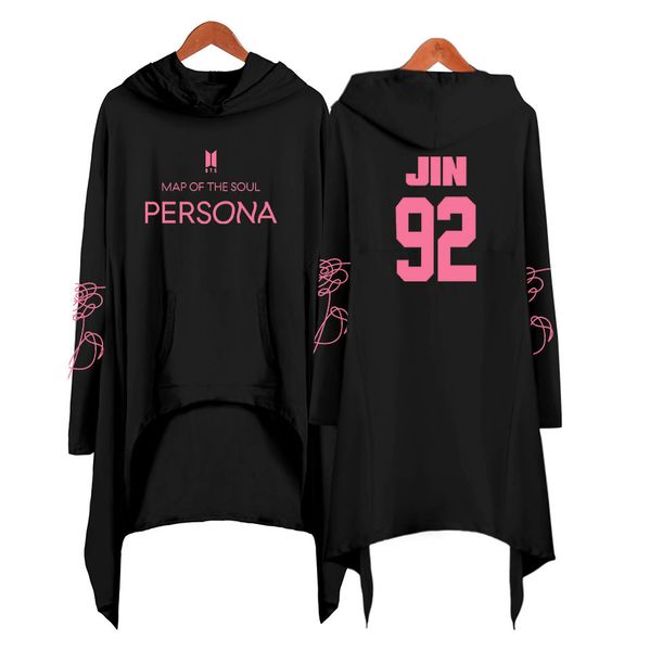 

of bts map the soul persona female paragraph irregular longuette, Red;white
