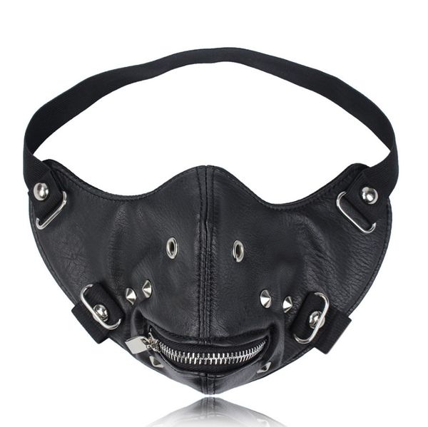 

tokyo kaneki ken barca silence of the lambs red dragon mask pu masks punk costume cycling running face mask sports female man