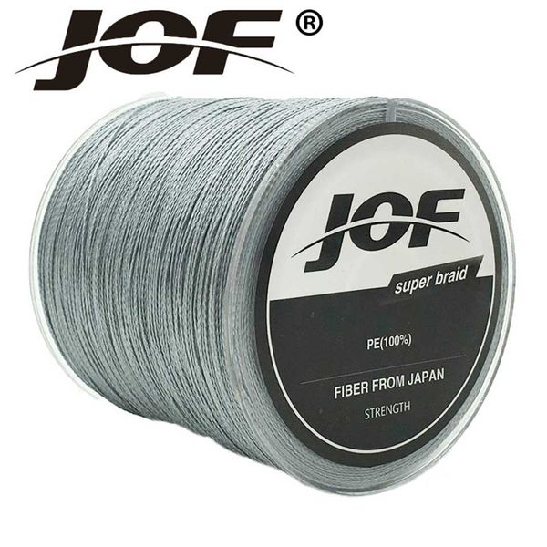 

jof brands 4 strands 1000 meters multifilament pe braided wire braided fishing line super strong fishing lines 10lb-100lb