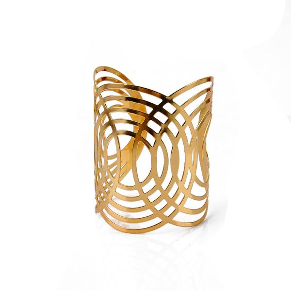 

imayson моды выдалбливают преувеличение геометрическая тонкий манжета широкий напыщенные браслет для женщин золото браслеты браслеты ювелирн, Black