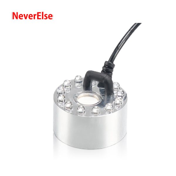 

aquarium accessory fogger mist maker atomizer led light for fountain pond rockery fish tank, sprayer magical morning air dew fog