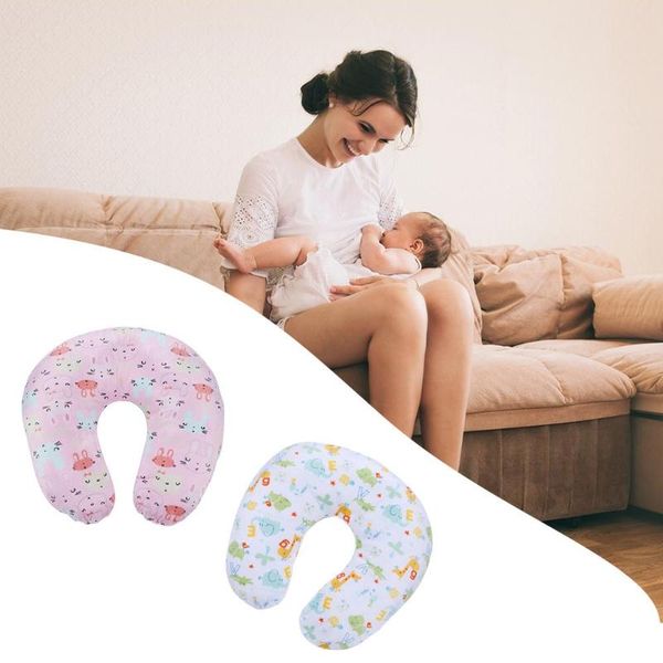 

baby nursing pillows maternity u-shaped breastfeeding pillow waist cushion, White